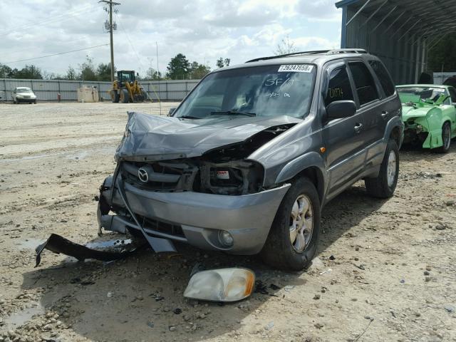 4F2YU091X2KM23033 - 2002 MAZDA TRIBUTE LX CHARCOAL photo 2