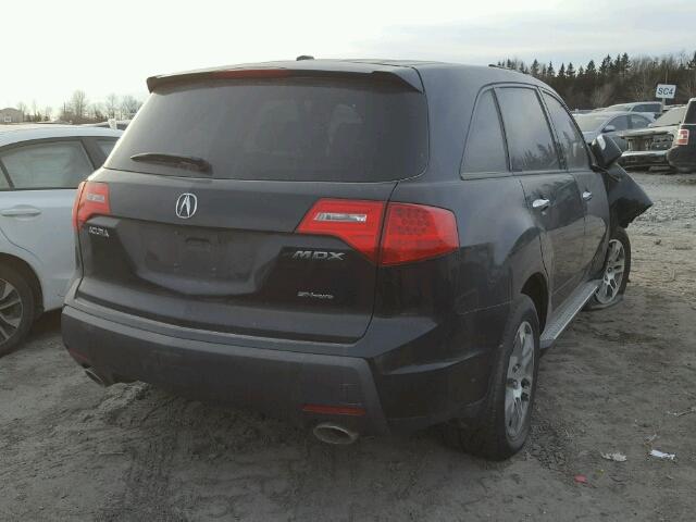 2HNYD28298H006261 - 2008 ACURA MDX BLACK photo 4