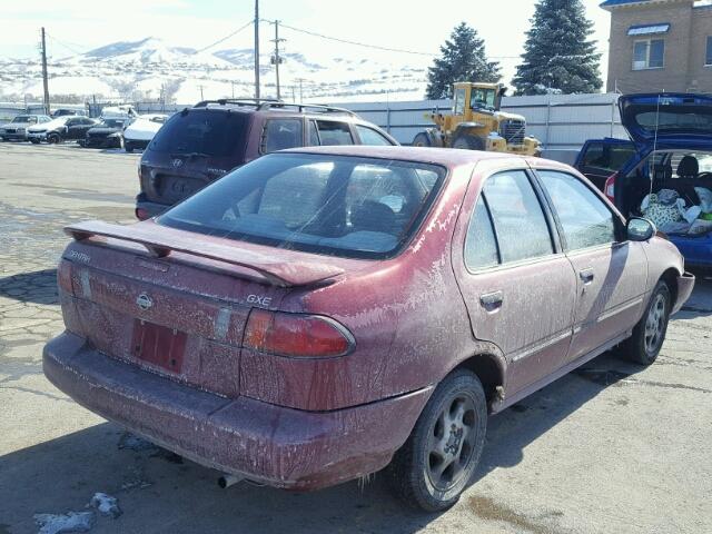 1N4AB41D4VC743134 - 1997 NISSAN SENTRA XE RED photo 4