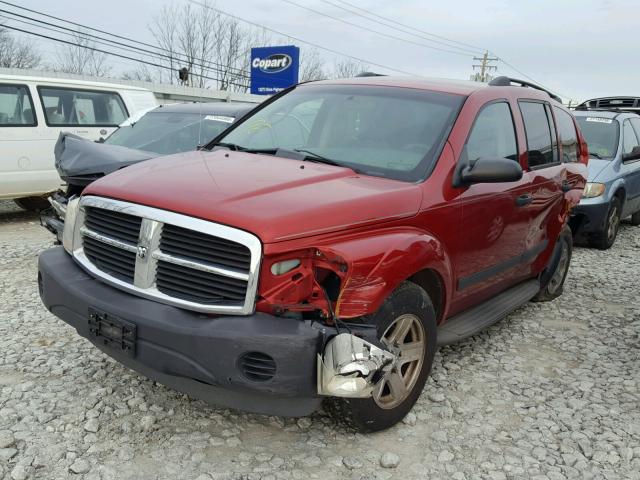 1D4HB38N76F129196 - 2006 DODGE DURANGO SX RED photo 2