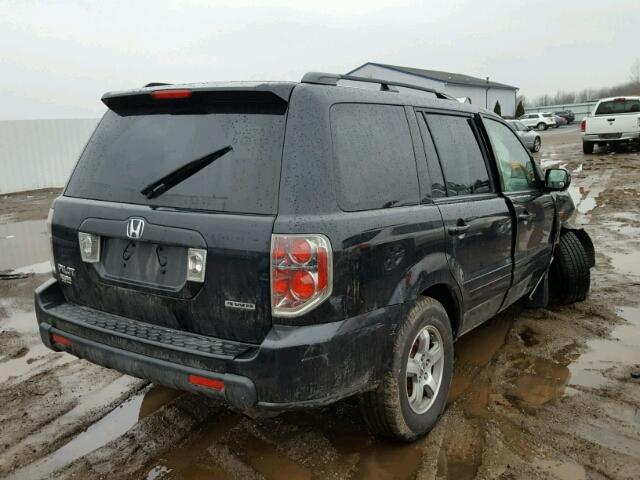 5FNYF18456B029339 - 2006 HONDA PILOT EX BLACK photo 4