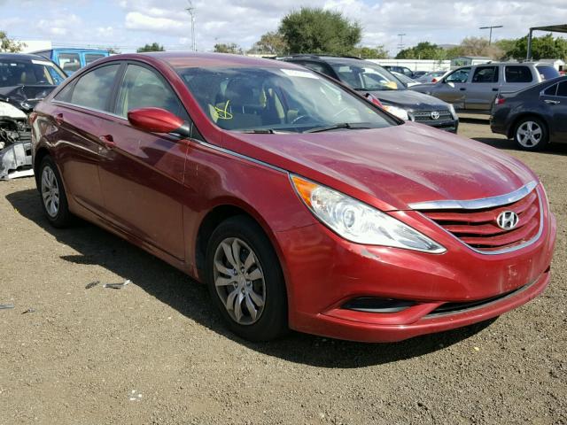 5NPEB4AC4BH296632 - 2011 HYUNDAI SONATA GLS RED photo 1