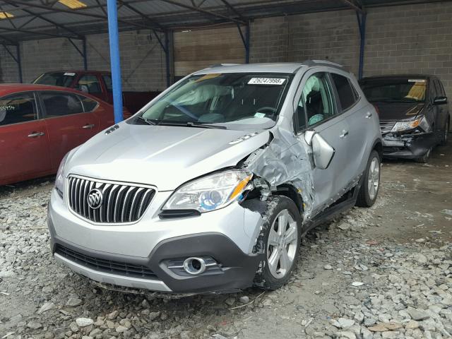 KL4CJBSB7FB172425 - 2015 BUICK ENCORE CON SILVER photo 2