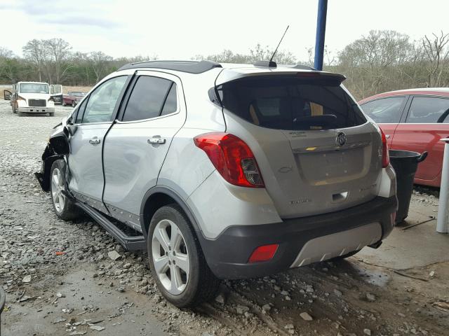 KL4CJBSB7FB172425 - 2015 BUICK ENCORE CON SILVER photo 3