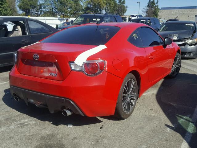 JF1ZNAA13D2731334 - 2013 TOYOTA SCION FR-S RED photo 4