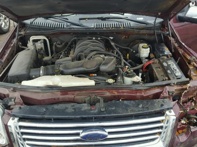 1FMEU75826UA67150 - 2006 FORD EXPLORER L MAROON photo 7