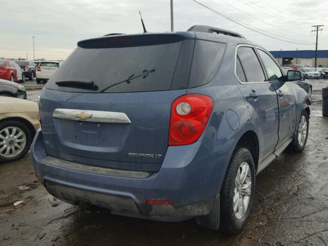 2GNALDEK1C6134368 - 2012 CHEVROLET EQUINOX LT BLUE photo 4