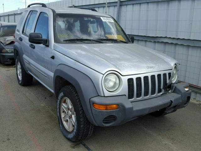 1J4GL48K52W268880 - 2002 JEEP LIBERTY SP GRAY photo 1