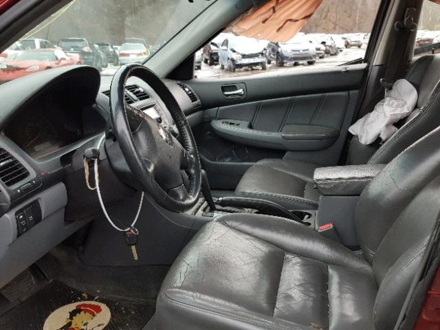 1HGCM66584A093097 - 2004 HONDA ACCORD EX RED photo 5