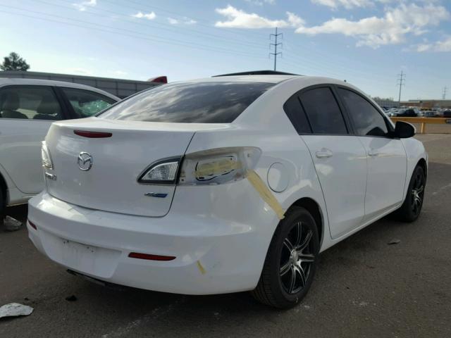 JM1BL1V73C1580418 - 2012 MAZDA 3 I WHITE photo 4