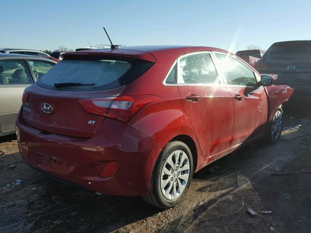 KMHD35LH7GU335777 - 2016 HYUNDAI ELANTRA GT RED photo 4