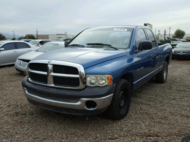 1D7HA18N44J146526 - 2004 DODGE RAM 1500 S BLUE photo 2