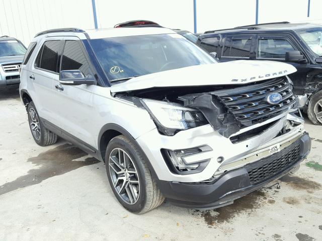 1FM5K8GT7GGB39781 - 2016 FORD EXPLORER S SILVER photo 1