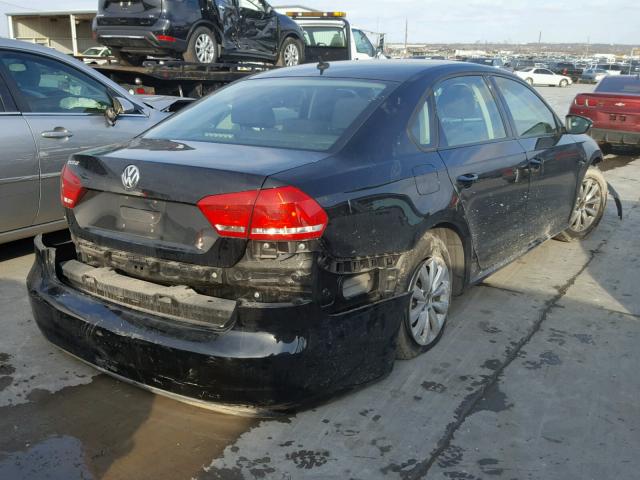 1VWAP7A31CC007976 - 2012 VOLKSWAGEN PASSAT S BLACK photo 4