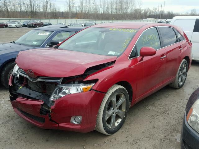 4T3BK3BBXAU043910 - 2010 TOYOTA VENZA BASE RED photo 2