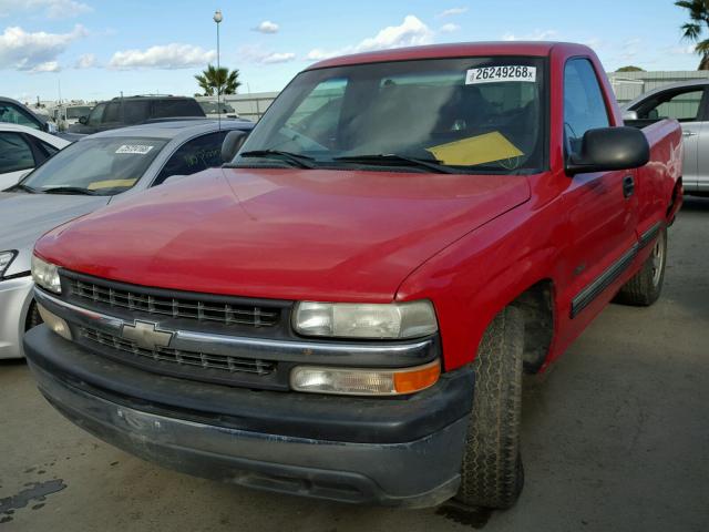 1GCEC14W2YZ220250 - 2000 CHEVROLET SILVERADO RED photo 2