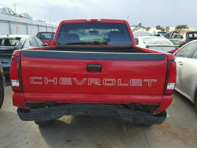 1GCEC14W2YZ220250 - 2000 CHEVROLET SILVERADO RED photo 6