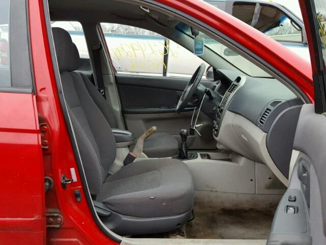 KNAFE161165314573 - 2006 KIA SPECTRA5 RED photo 5