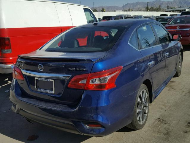 3N1CB7AP9HY209477 - 2017 NISSAN SENTRA SR BLUE photo 4