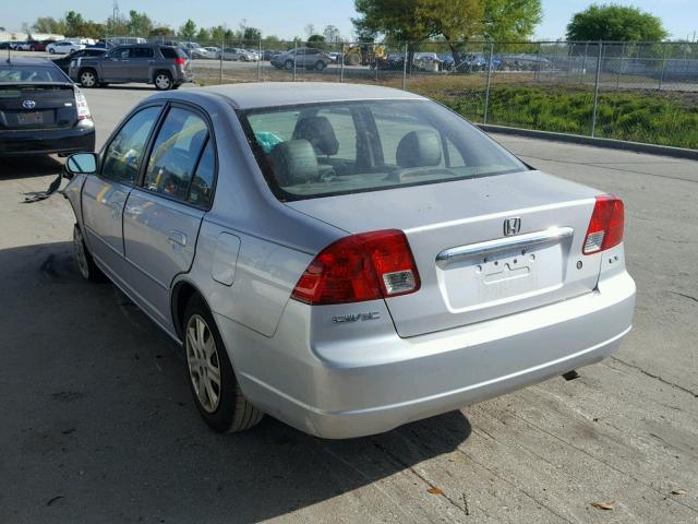 1HGES26763L005241 - 2003 HONDA CIVIC EX ვერცხლისფერი ფოტო 3