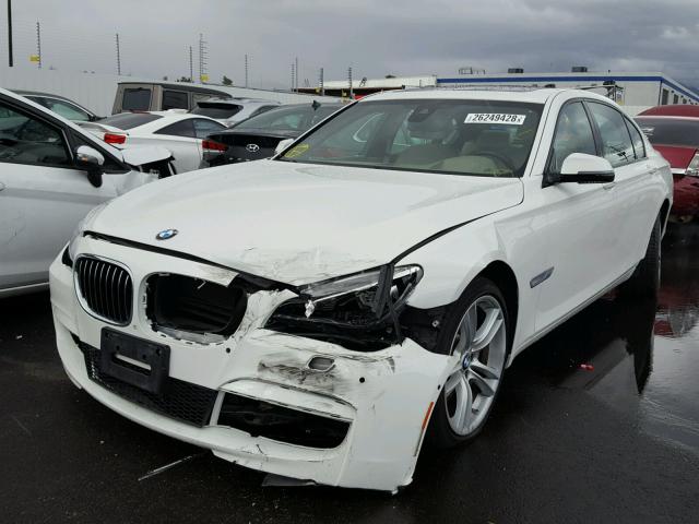 WBAYE8C59ED134853 - 2014 BMW 750 LI WHITE photo 2