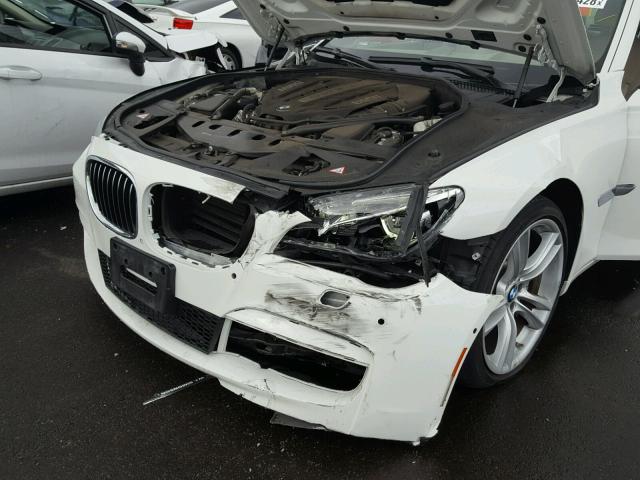 WBAYE8C59ED134853 - 2014 BMW 750 LI WHITE photo 9