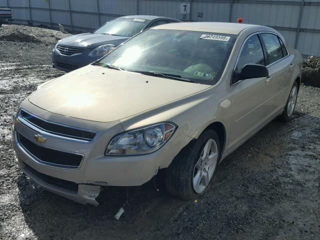 1G1ZB5EB7AF259519 - 2010 CHEVROLET MALIBU LS BEIGE photo 2