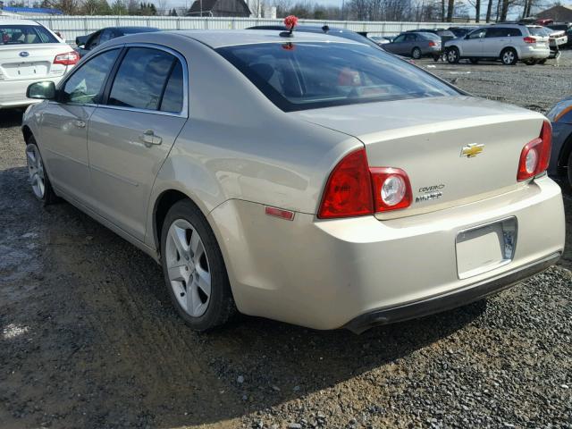 1G1ZB5EB7AF259519 - 2010 CHEVROLET MALIBU LS BEIGE photo 3