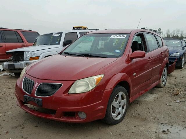 5Y2SL65816Z408870 - 2006 PONTIAC VIBE RED photo 2