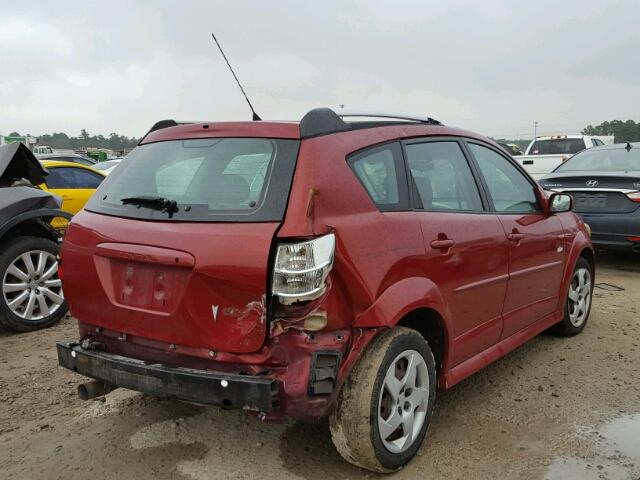 5Y2SL65816Z408870 - 2006 PONTIAC VIBE RED photo 4