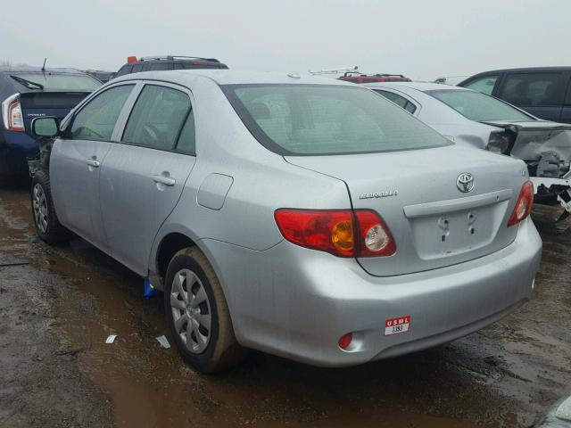 JTDBL40E199034301 - 2009 TOYOTA COROLLA BA SILVER photo 3