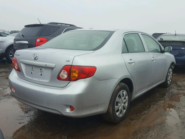 JTDBL40E199034301 - 2009 TOYOTA COROLLA BA SILVER photo 4