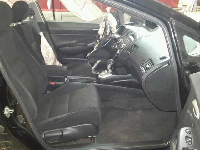 2HGFA16619H526432 - 2009 HONDA CIVIC BLACK photo 5