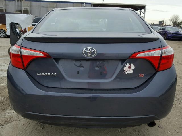 5YFBURHE8FP304788 - 2015 TOYOTA COROLLA L GRAY photo 9