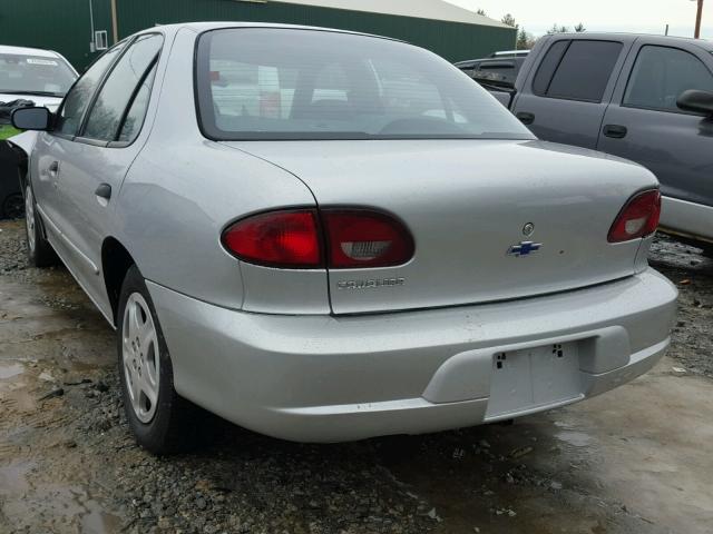 1G1JF5245Y7277450 - 2000 CHEVROLET CAVALIER L SILVER photo 3