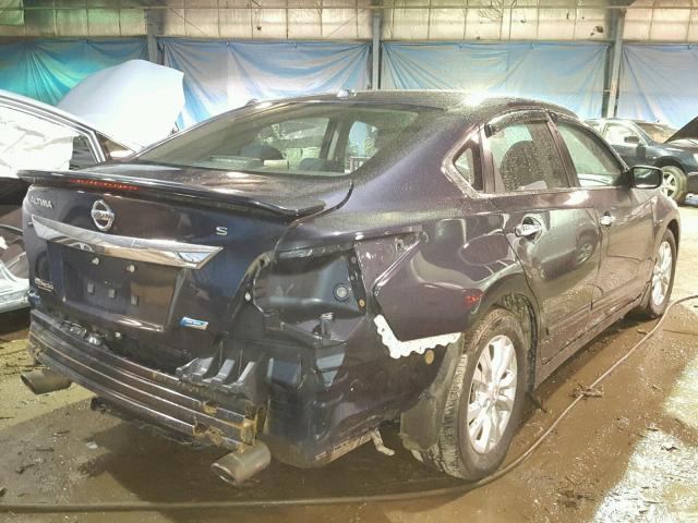 1N4AL3AP8EC191767 - 2014 NISSAN ALTIMA 2.5 BLUE photo 4