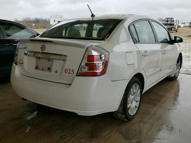 3N1AB6APXCL661817 - 2012 NISSAN SENTRA 2.0 WHITE photo 4