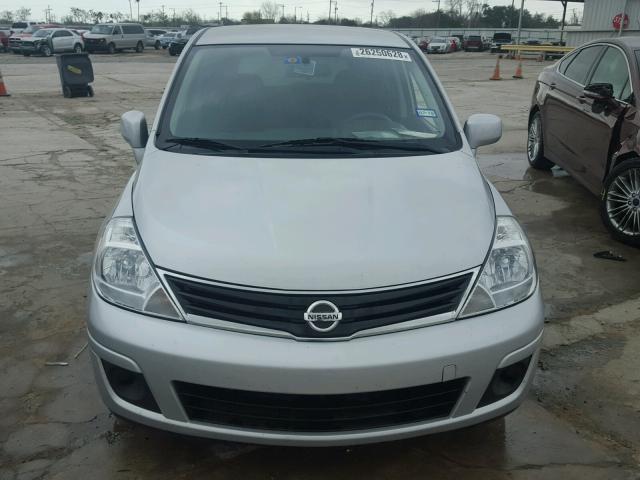 3N1BC1CP9CK202527 - 2012 NISSAN VERSA S SILVER photo 9