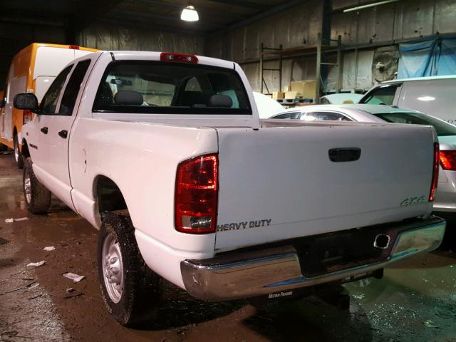 1D7KS28D46J244734 - 2006 DODGE RAM 2500 S WHITE photo 3