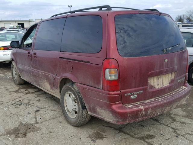 1GNDX13EX3D111881 - 2003 CHEVROLET VENTURE LU BURGUNDY photo 3