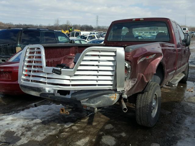 1FTNX21L2XEC87053 - 1999 FORD F250 SUPER MAROON photo 4