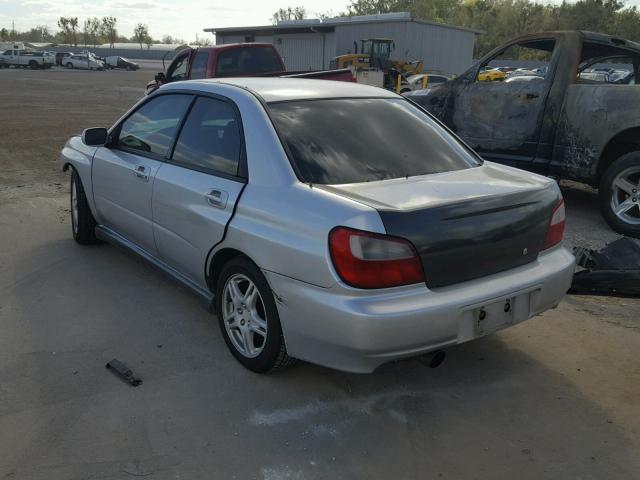 JF1GD29662G516367 - 2002 SUBARU IMPREZA WR SILVER photo 3