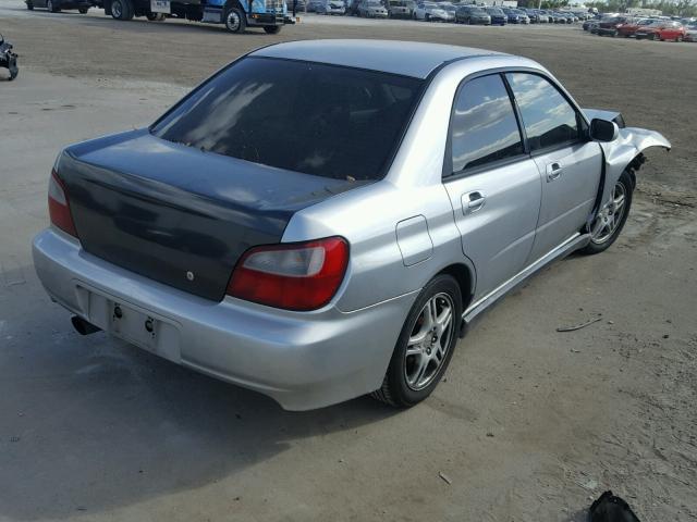 JF1GD29662G516367 - 2002 SUBARU IMPREZA WR SILVER photo 4