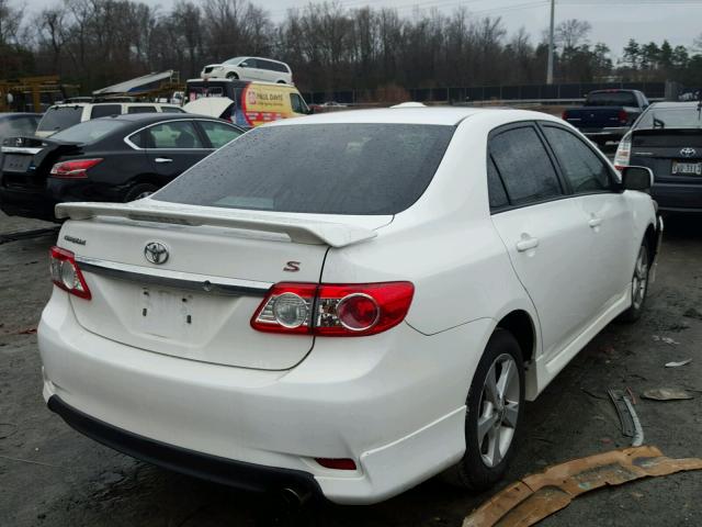 2T1BU4EE1DC022870 - 2013 TOYOTA COROLLA BA WHITE photo 4