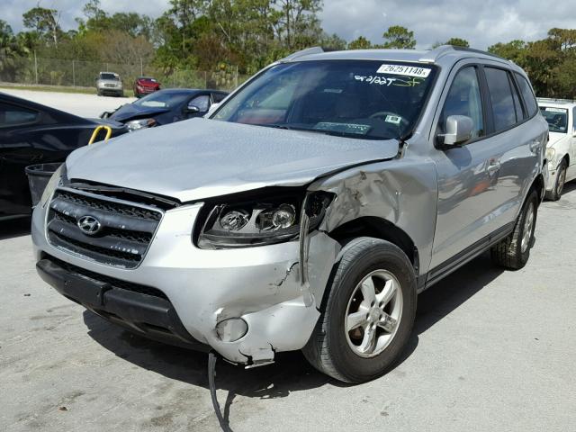 5NMSG13D87H111883 - 2007 HYUNDAI SANTA FE G SILVER photo 2