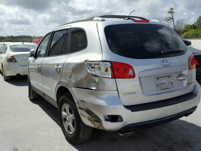 5NMSG13D87H111883 - 2007 HYUNDAI SANTA FE G SILVER photo 3