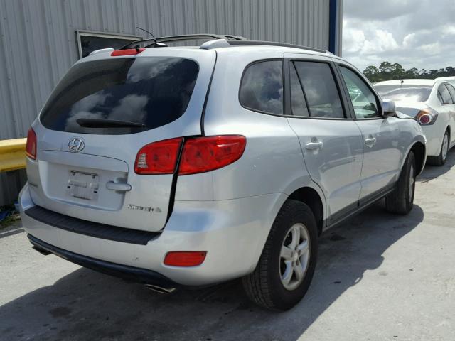 5NMSG13D87H111883 - 2007 HYUNDAI SANTA FE G SILVER photo 4