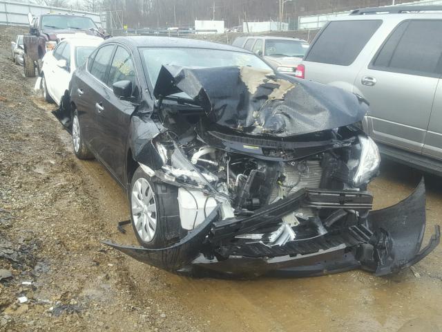 3N1AB7AP2FL680744 - 2015 NISSAN SENTRA S BLACK photo 1