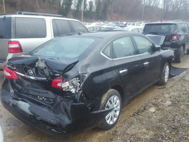 3N1AB7AP2FL680744 - 2015 NISSAN SENTRA S BLACK photo 4