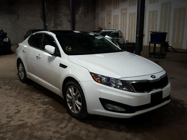 5XXGN4A74DG158641 - 2013 KIA OPTIMA EX WHITE photo 1